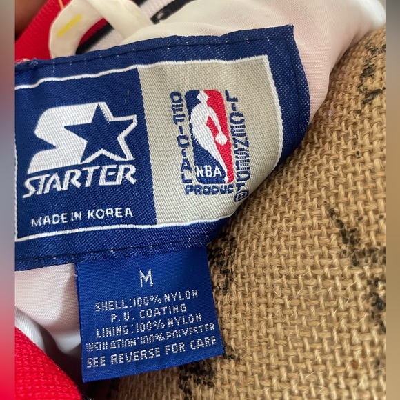 Vintage 90s Starter NBA Chicago Bulls Red Tracksuit - Picture 3 of 12